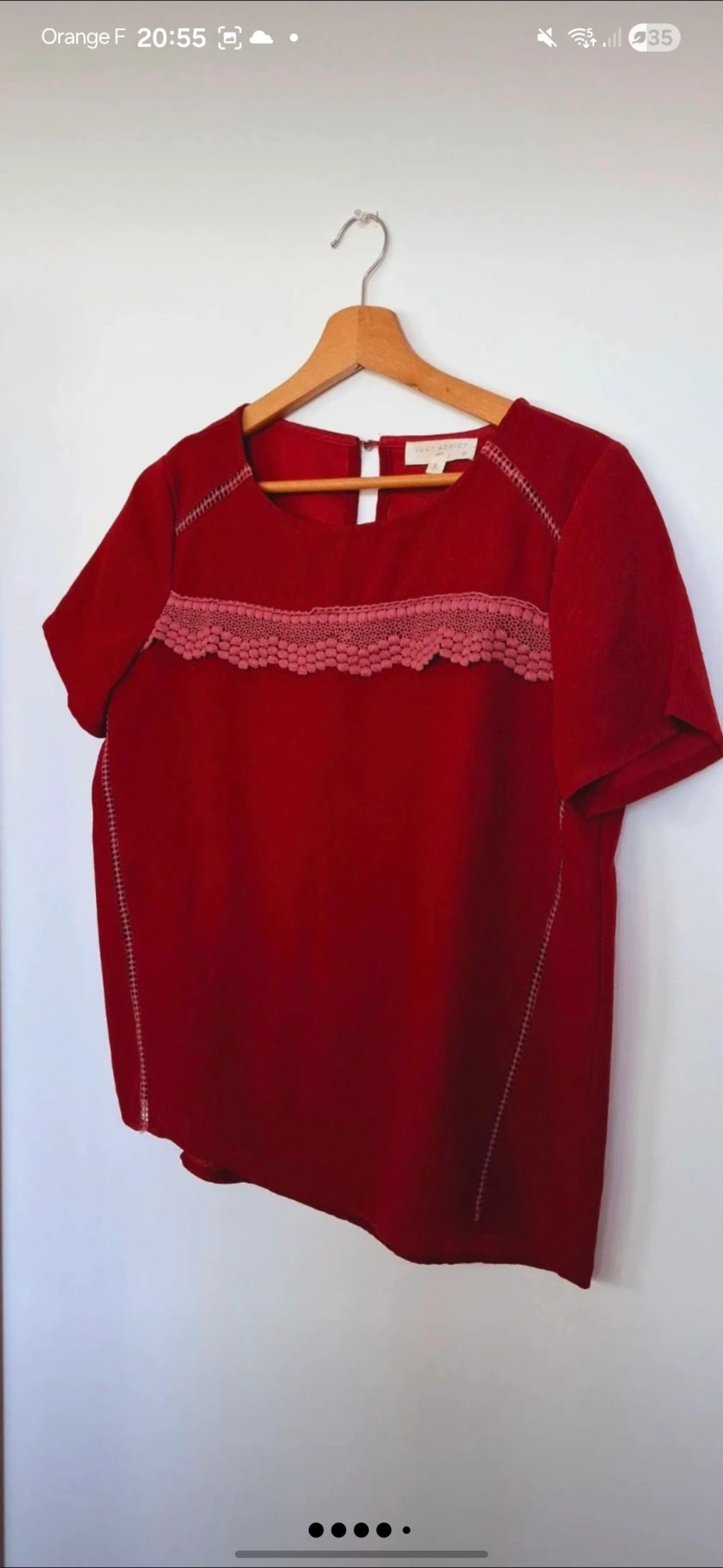 🤎 Blusa boêmia bordô – boutique independente – tamanho L – nova – photo 3